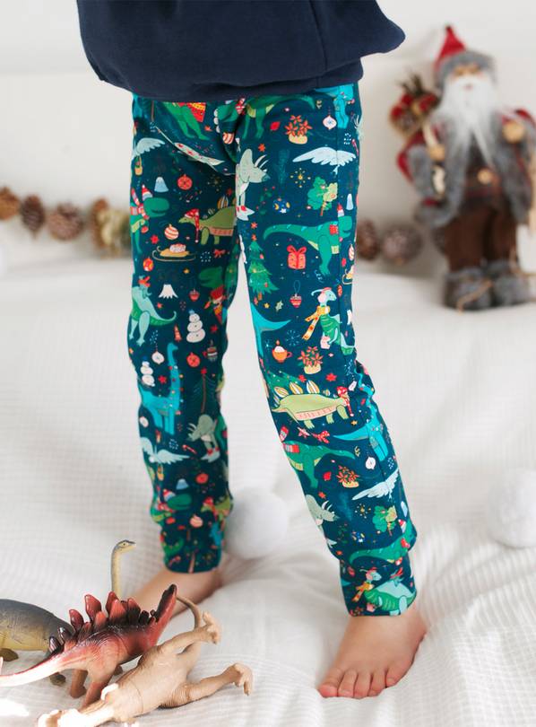 FRED & NOAH Xmas Dino Leggings 2-3 Years